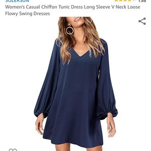Navy swing dress